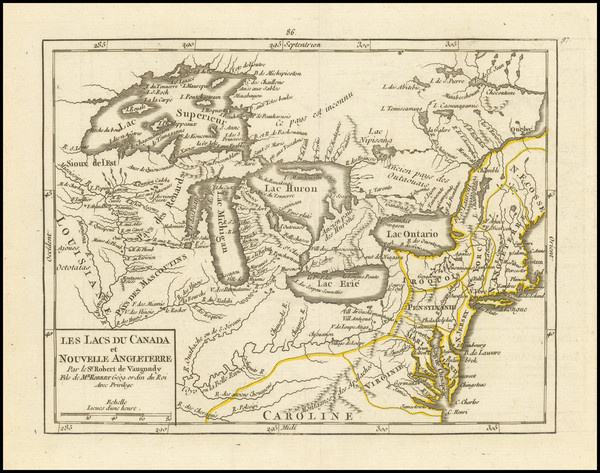 24-United States, New England, Midwest, Illinois, Michigan, Wisconsin and Western Canada Map By Gi