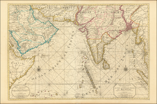62-Indian Ocean, India and Middle East Map By Pierre Mortier