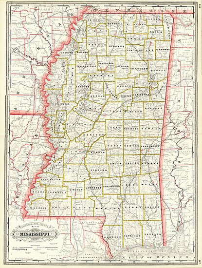 97-South Map By George F. Cram