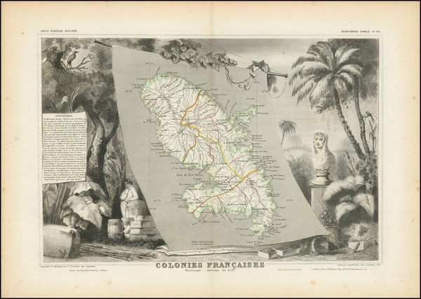 84-Martinique Map By Victor Levasseur