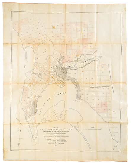 11-San Diego Map By H.J. O'Reilly / Charles H. Poole