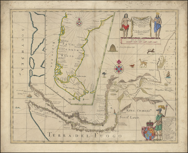 51-Polar Maps, Argentina and Chile Map By John Thornton