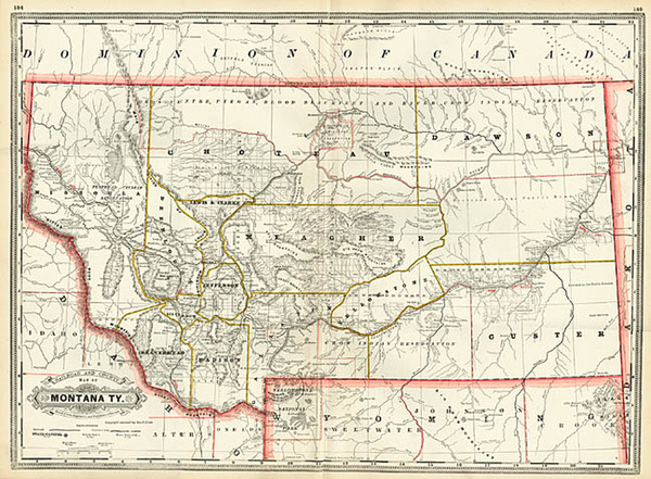 71-Plains and Rocky Mountains Map By George F. Cram