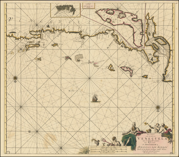 49-Other Islands and Venezuela Map By Johannes Van Keulen