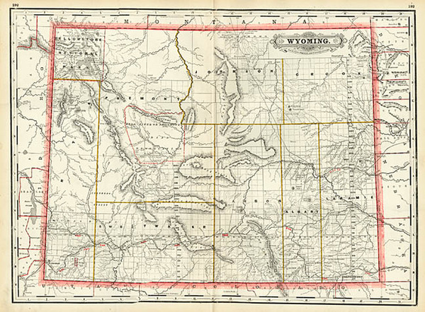 31-Plains and Rocky Mountains Map By George F. Cram