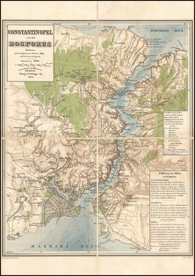 90-Turkey and Turkey & Asia Minor Map By Heinrich Kiepert