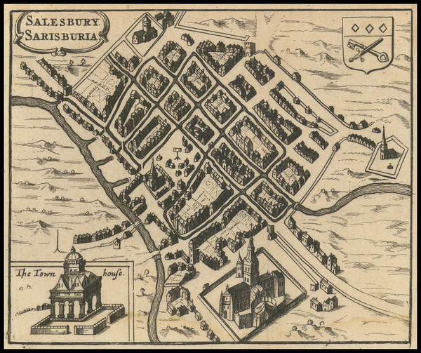 67-England and British Counties Map By Pieter van der Aa