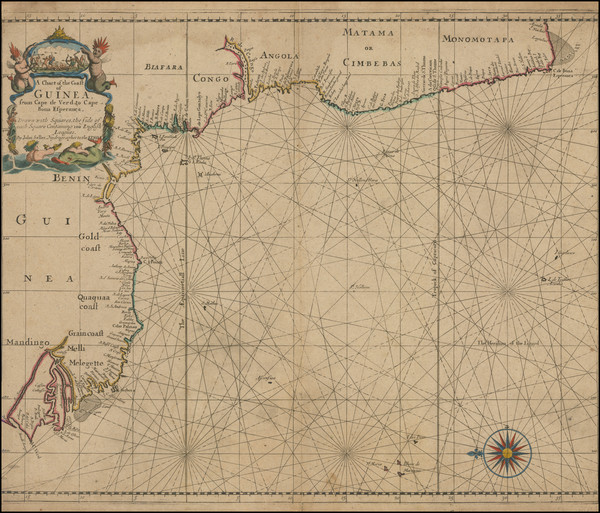 4-South Africa and West Africa Map By Charles Price  &  Jeremiah Seller