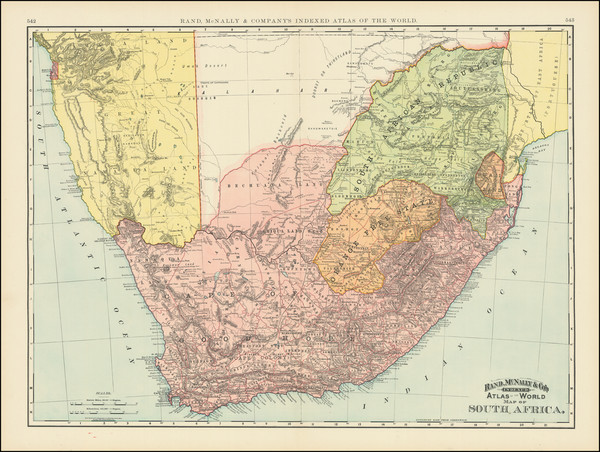 94-South Africa Map By Rand McNally & Company