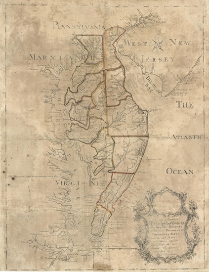 82-Mid-Atlantic, Maryland, Delaware and Southeast Map By John Churchman