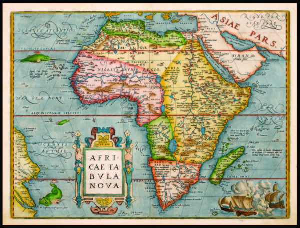 33-Africa and Africa Map By Abraham Ortelius