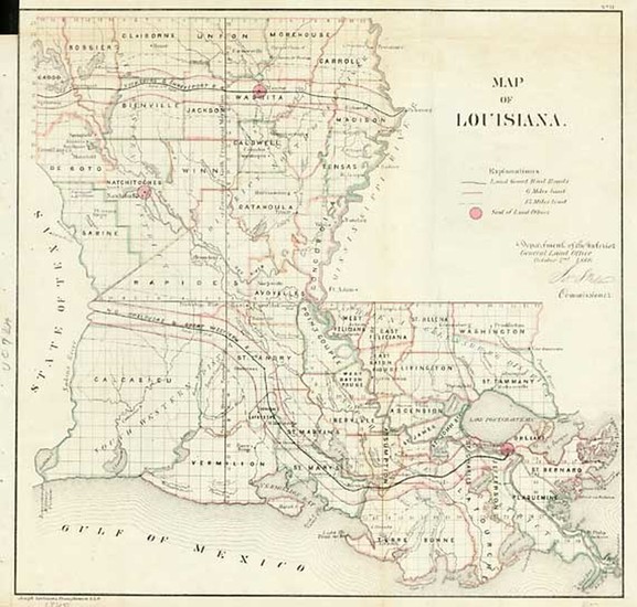 55-South Map By General Land Office