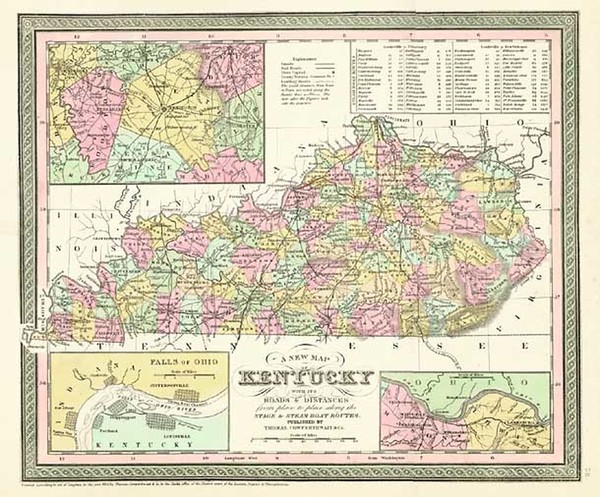 48-South Map By Thomas, Cowperthwait & Co.