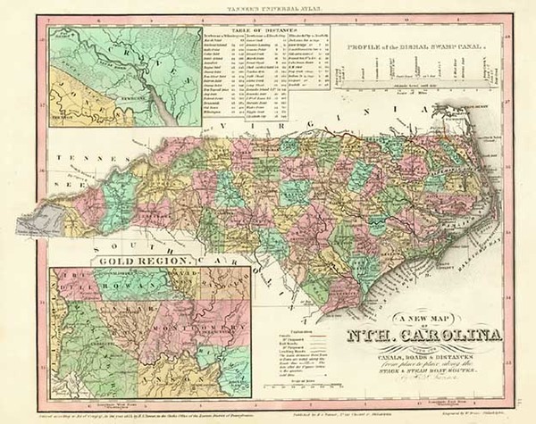 61-Southeast Map By Henry Schenk Tanner