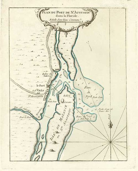 100-Southeast Map By Jacques Nicolas Bellin