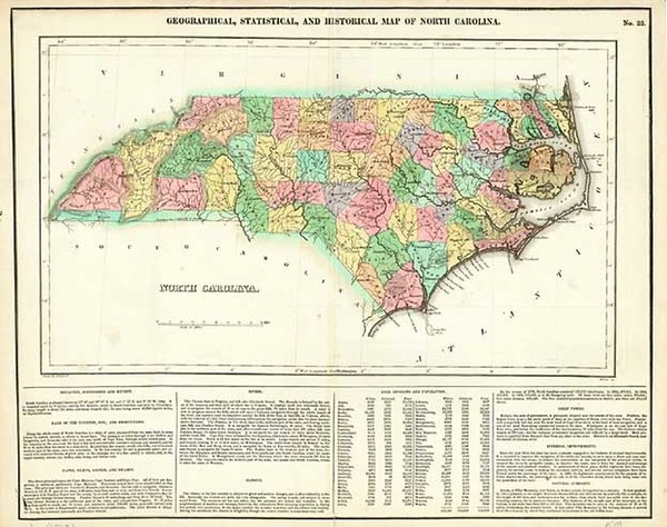 69-Southeast Map By Henry Charles Carey  &  Isaac Lea