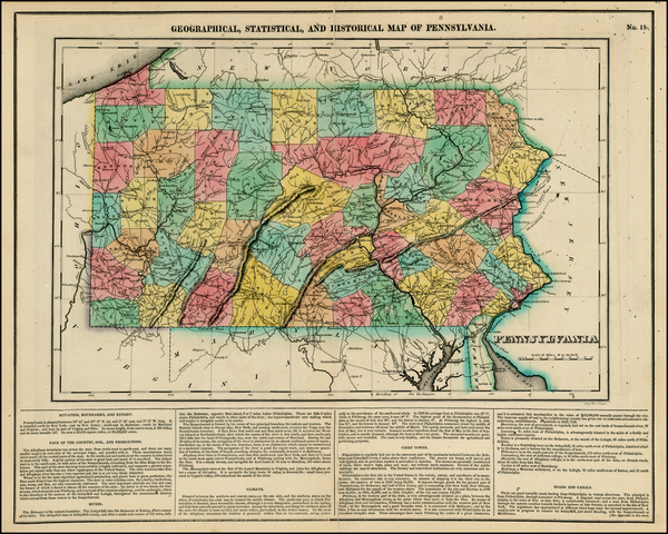 31-Mid-Atlantic Map By Henry Charles Carey  &  Isaac Lea