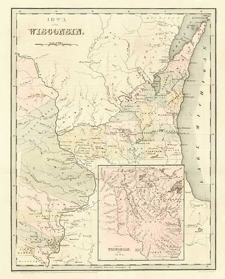 54-Midwest and Plains Map By Thomas Gamaliel Bradford