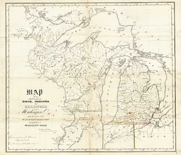 67-Midwest Map By David Hugh Burr