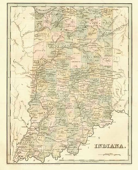 66-Midwest Map By Thomas Gamaliel Bradford