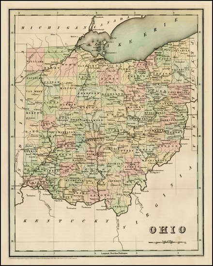 52-Midwest Map By Thomas Gamaliel Bradford