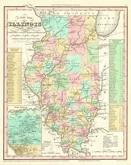 49-Midwest Map By Henry Schenk Tanner