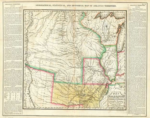 93-Texas, Midwest, Plains and Rocky Mountains Map By Henry Charles Carey  &  Isaac Lea