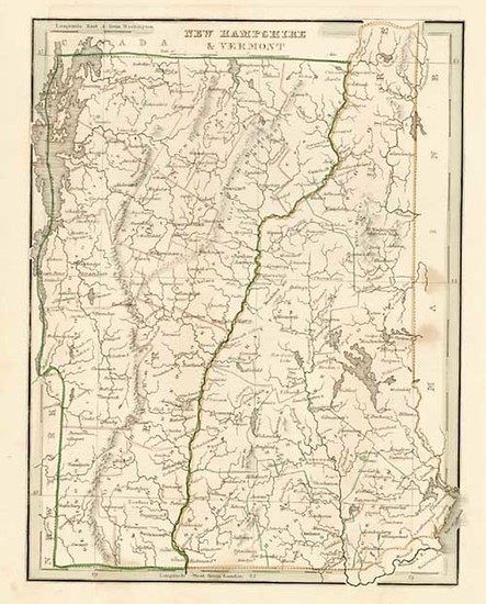 38-New England Map By Thomas Gamaliel Bradford