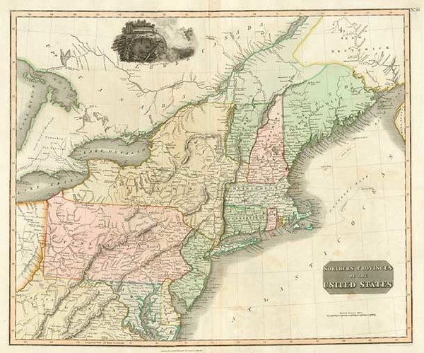 69-New England, Mid-Atlantic and Southeast Map By John Thomson