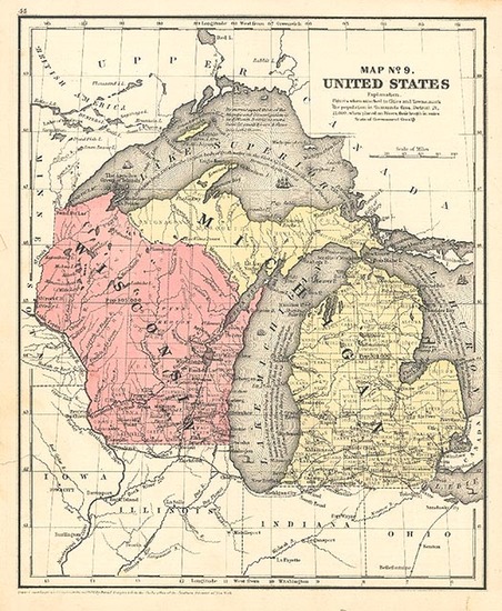 83-Midwest Map By Daniel Burgess & Co.