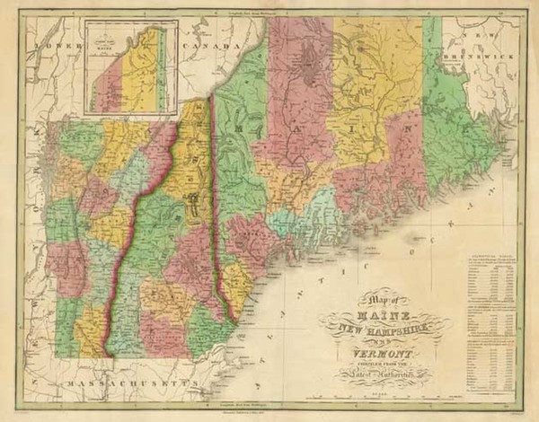 43-New England Map By Anthony Finley