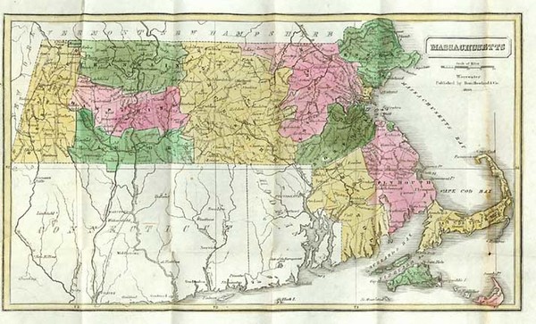 23-New England Map By Dorr, Howland & Company