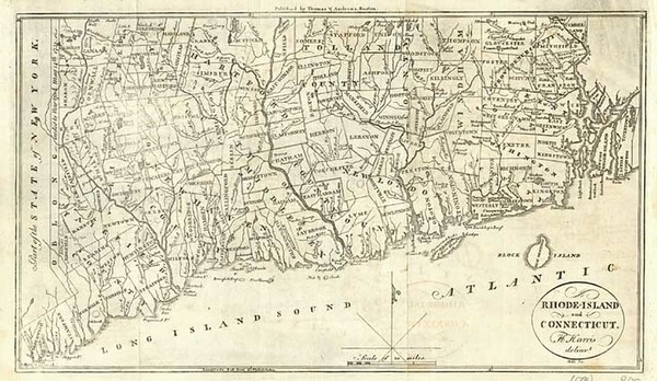 7-New England Map By Jedidiah Morse
