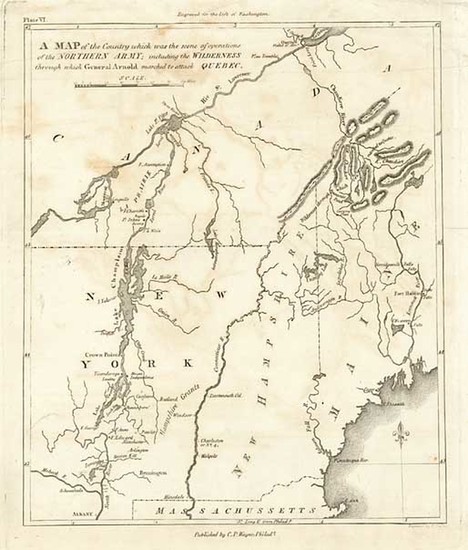 8-New England and Canada Map By C.P. Wayne / John Marshall