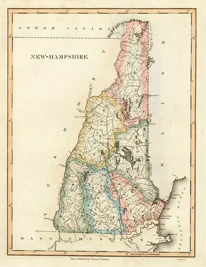 33-New England Map By Fielding Lucas Jr.