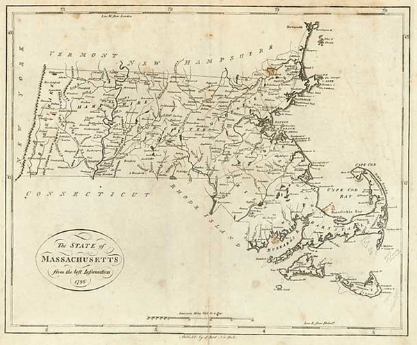 69-New England Map By John Reid