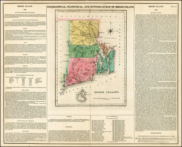 24-New England Map By Henry Charles Carey  &  Isaac Lea