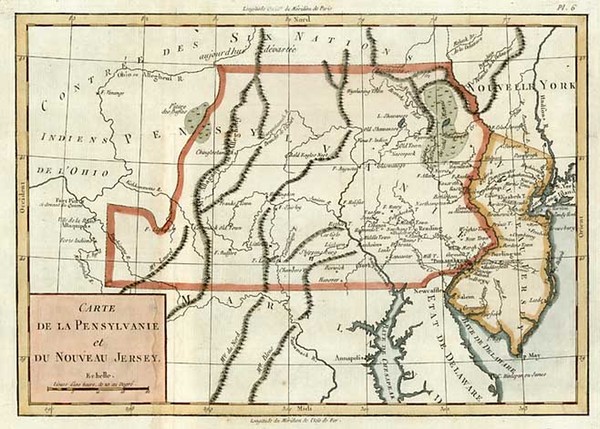 81-Mid-Atlantic Map By Rigobert Bonne