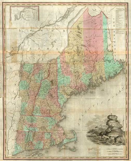 26-New England Map By Henry Schenk Tanner