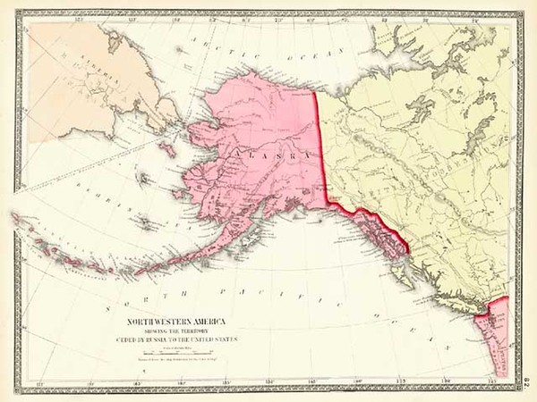 3-Alaska and Canada Map By Gray  &  Henry Francis Walling