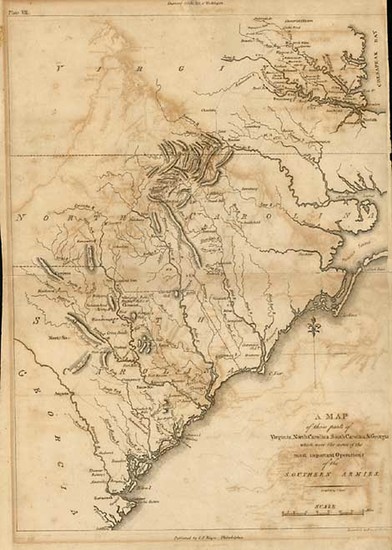 65-Mid-Atlantic and Southeast Map By C.P. Wayne / John Marshall