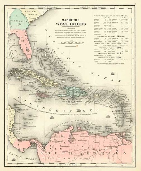 66-Caribbean and South America Map By Daniel Burgess