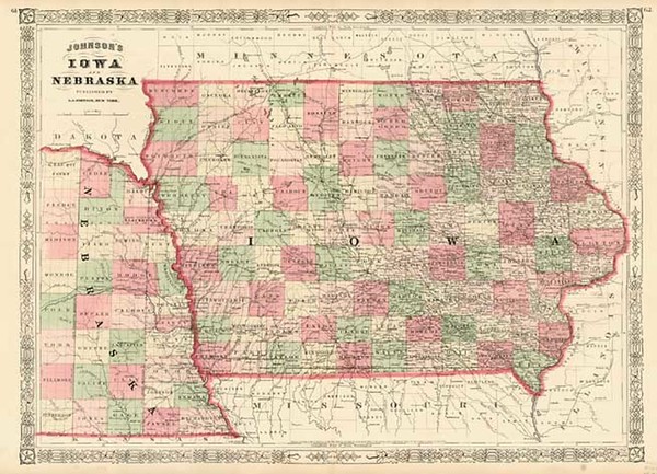 88-Midwest and Plains Map By Alvin Jewett Johnson