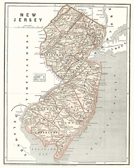 56-Mid-Atlantic Map By Sidney Morse  &  Samuel Breese