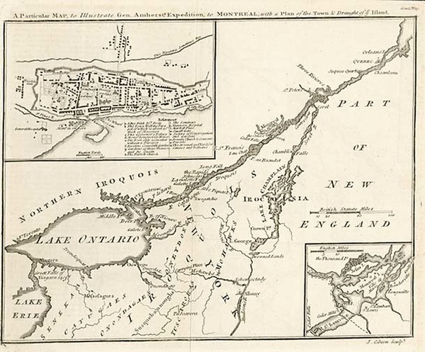 1-New England and Canada Map By Gentleman's Magazine