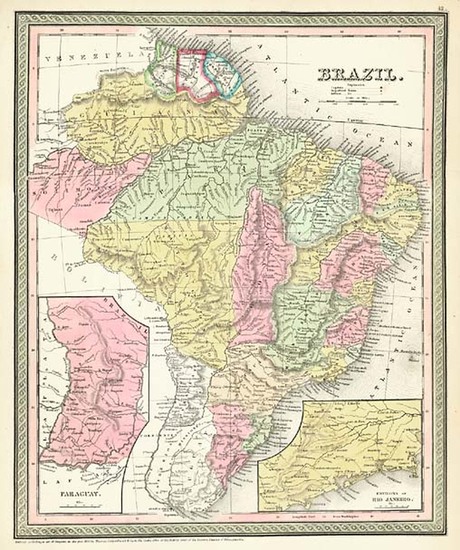 78-South America Map By Thomas, Cowperthwait & Co.