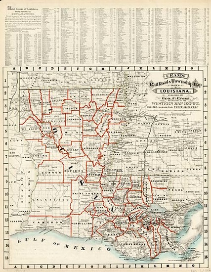 82-South Map By George F. Cram