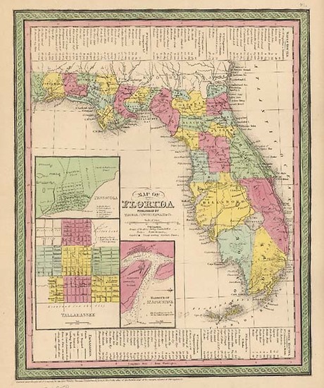53-Southeast Map By Thomas, Cowperthwait & Co.
