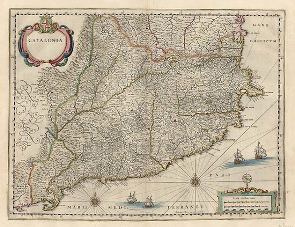 62-Europe and Spain Map By Willem Janszoon Blaeu