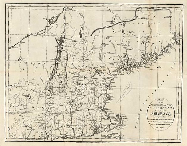 97-New England Map By John Russell